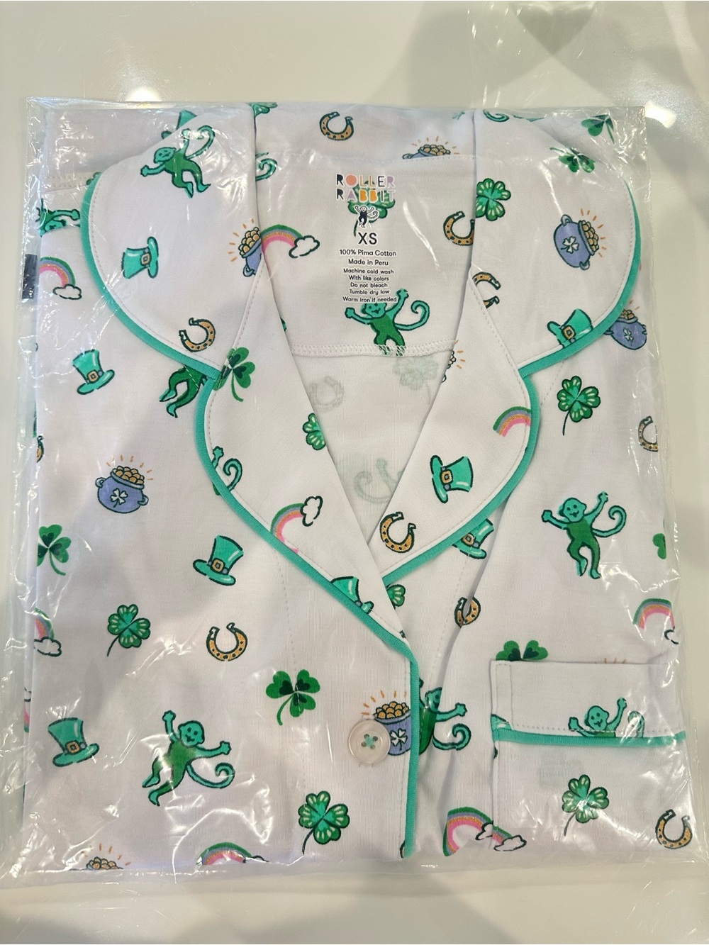 Roller Rabbit Luck’O the Monkey Pajama Set